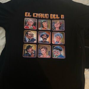 Graphic Image El Chavo Del 8 Black Short-Sleeve Tee